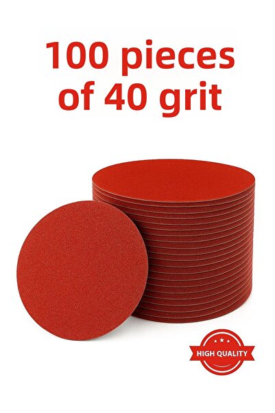 irişka مجموعة أدوات الصنفرة اللاصقة ذات الخطاف والحلقة 115 40 حصى 100 قطعة