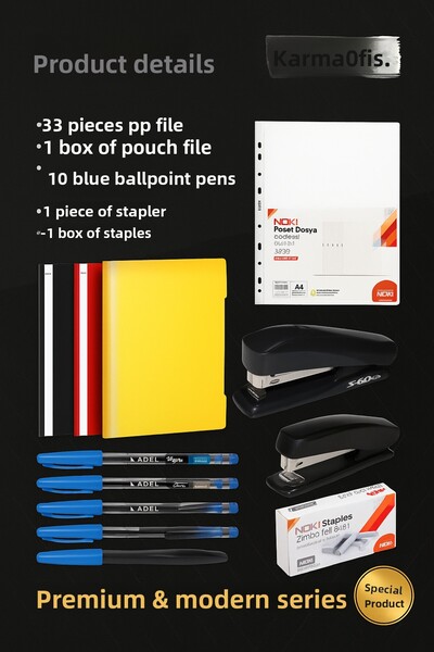 KarmaOfis Premium Modern Office Set – Available in Black, Red, and Yellow