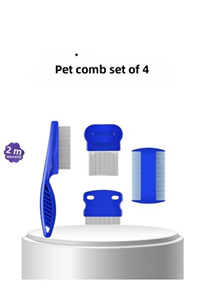 Belle Fusion Bfs 4-Piece Pet Hair Removal Set – Stainless Steel, Plastic, Practical and Hygienic Care