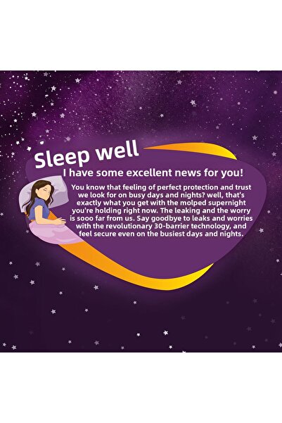 Molped Supernight Hygienic Pad Night Super Mega Opportunity Package 90 Pieces