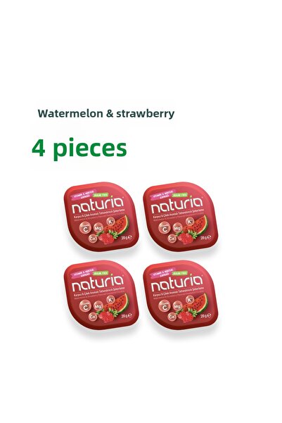 Naturia حلويات خالية من السكر |   حلوى فيتامينات بنكهة الستيفيا والبطيخ والفر...