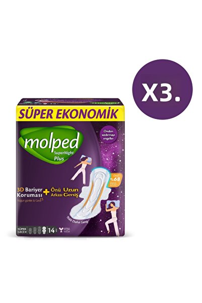 Molped Supernight Long Front Super Night Plus Advantageous Giant Opportunity 42 Pieces