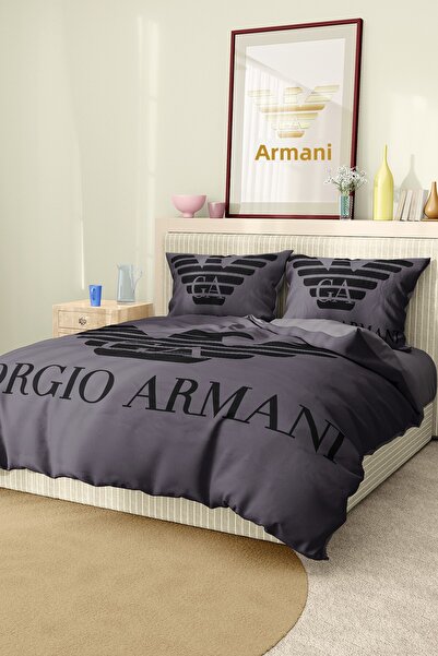 Marcalanya Duvet Cover Set Double Size Cotton Satin Fabric 6 Pieces 3D Digital Printing Duvet Cover Set Model No: