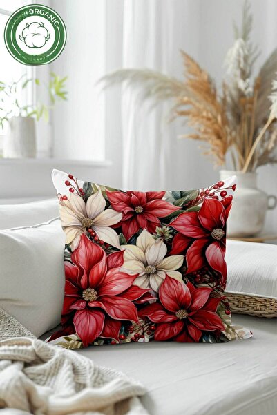 MOSHEYA HOME Christmas Patterned Double-Sided Digital Printed 100% Cotton Dec...