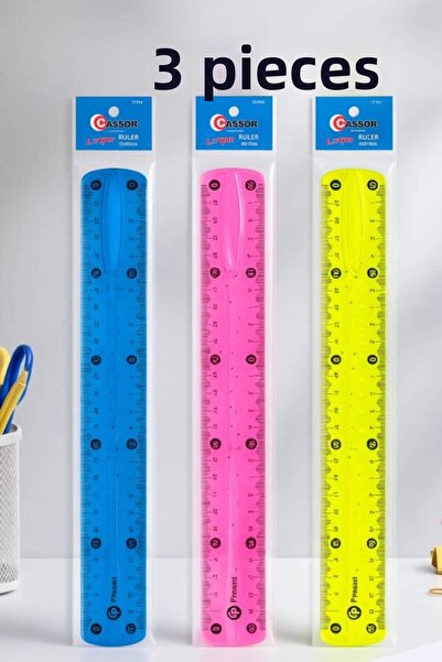 nistabolje 3 τεμάχια εύκαμπτος χάρακας ανθεκτικός στο θραύση 30 εκ. ανθεκτικό...