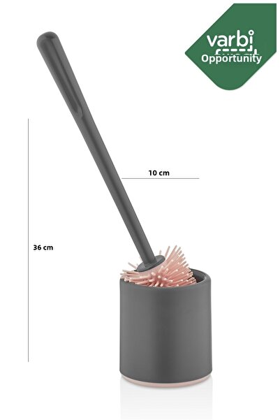 Varbifırsat Antibacterial Silicone Tip Toilet Brush Set - Toilet and Toilet Bowl Cleaning Brush