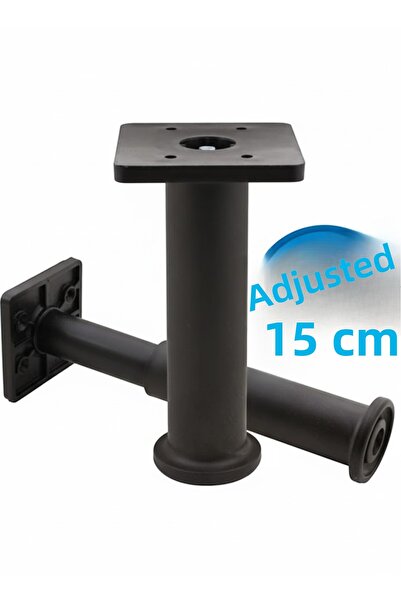 MH MiniHediye Adjustable Support Leg Furniture Sofa Seat Booster Adjustable 15 cm Black Heightening Feet