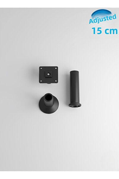 MH MiniHediye Adjustable Support Leg Furniture Sofa Seat Booster Adjustable 15 cm Black Heightening Feet