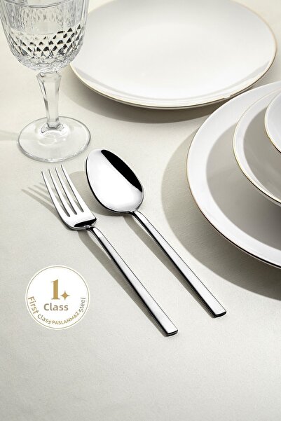 Nehir Dalyan Saten 12-Person 60-Piece Boxed Cutlery Set