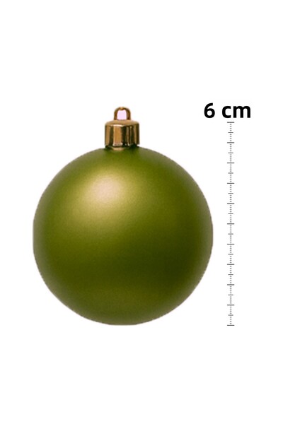 Waldern Χριστουγεννιάτικο στολίδι για χριστουγεννιάτικο δέντρο ματ 6 εκ. 6 τεμάχια Cicitop