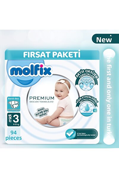 Molfix 3 مقاسات 94 قطعة حزمة فرصة فائقة الجودة