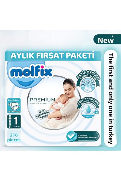 Molfix Premium Monthly Opportunity Package 1 Size 216 Pieces