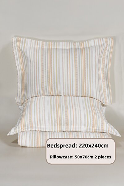 Elart Harmony Bedspread Set Double (240X250 cm) Cinnamon