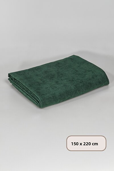 Elart Soft Velvet Tablecloth Rectangular (150X220 cm) Green