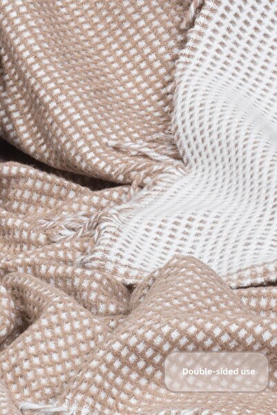 Elart Carlos TV Blanket Waffle Cotton (130x170 cm) Beige