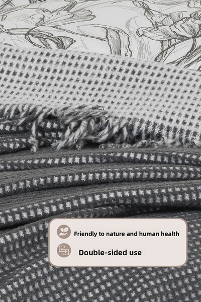 Elart Carlos Blanket Double Waffle (200X220 cm) Anthracite