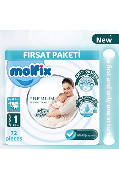Molfix Premium Deal Package 1 Size 72 Pieces