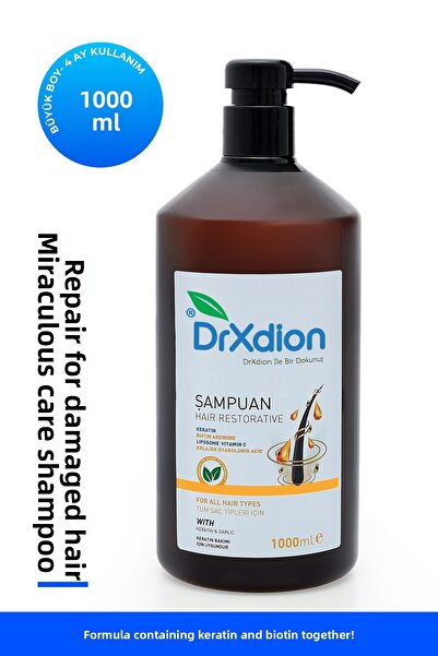 DrXdion High Anti-Hair Loss Shampoo Containing Biotin, Keratin, Arginine, Col...