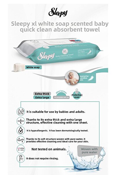 Sleepy Buy 17 Pay 15 Body Cleansing Wipes XL 50Pcs and Rosie