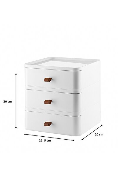 HOMİNG Οργανωτής κοσμημάτων μακιγιάζ 3 επιπέδων με συρτάρια 242358