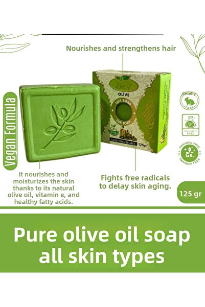 Yeni Listede Olmayan Afg Atölye Natural Pure Olive Oil Soap – 100% Herbal – 1...