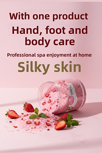 Smoothly Natural Manicure-Pedicure and Bath Salt – Spa Effect Care Salt 1000 Gr. Giant Size