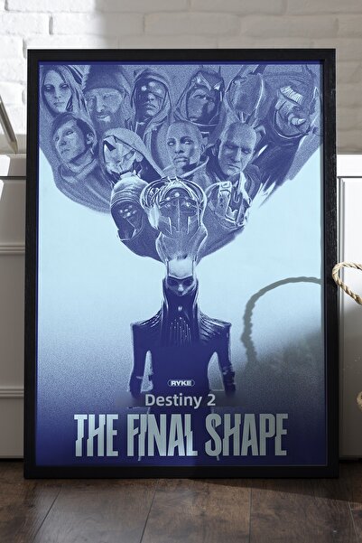 Duvarda Poster cu ramă din lemn negru Destiny, pictură decorativă de perete p...