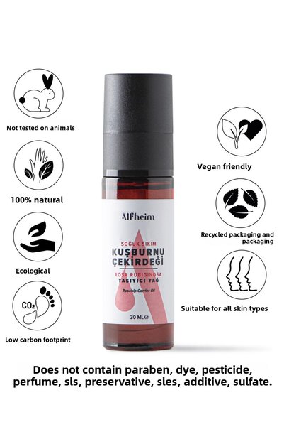 Alfheim Rosehip Seed Carrier Oil / Rosehip Seed Oil / Aromatherapy / 30 ml