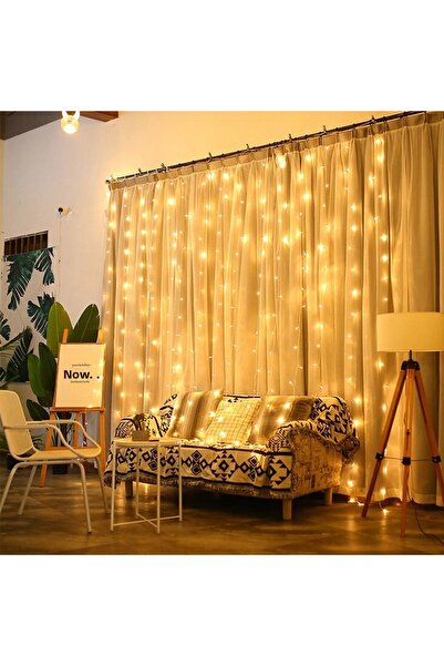 Tawitech 3X2M 200 Led 10 Line Controlled 8 Function Curtain Light Eaves Fairy Led