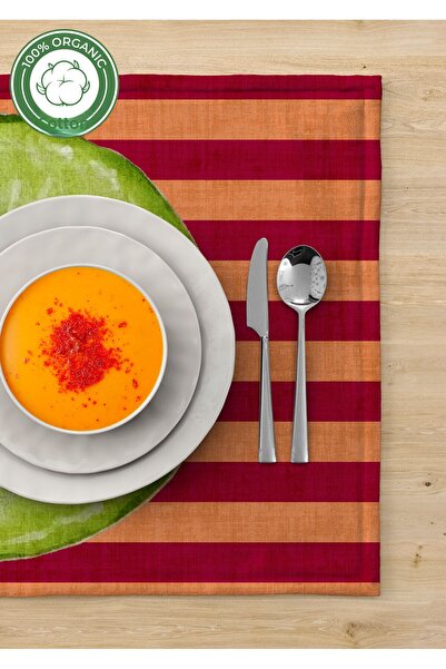 MOSHEYA HOME مفرش طاولة مصنوع من قماش بنما 100% قطن، مقاس 40×60 سم، مفرش طاول...