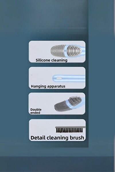 FORSEİ LUCA Perie de toaletă Duck Design Perie de toaletă cu perie de curățare a detaliilor 1 bucată