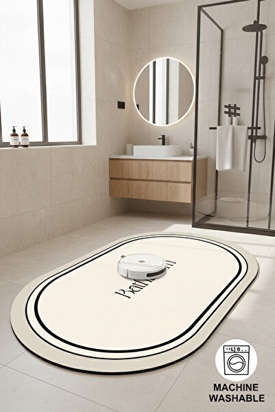 Chilai Home Farbelle 60X100 cm Single Bath Mat Set, Non-Slip Base Djtbanyo