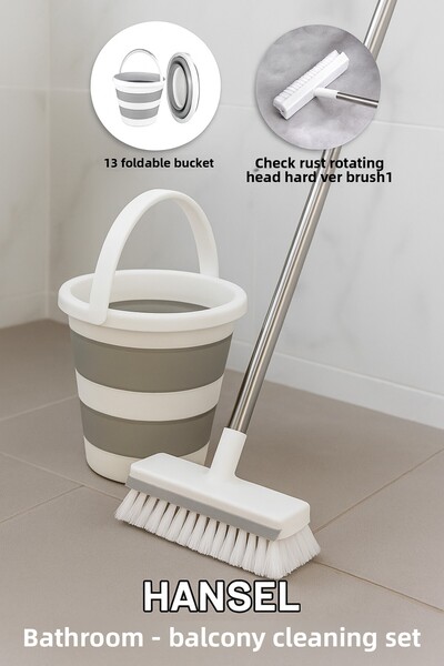 Hansel CLEANING SET BATHROOM-BALCONY FOLDABLE BUCKET 13LT