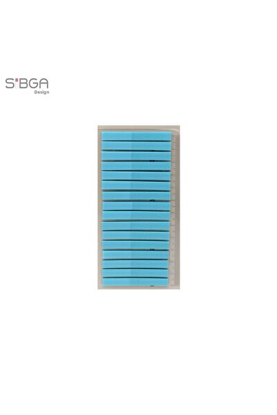 sibga tasarım Culoare albastră Thin Strip 320 coli Transparent Colorat Postit...