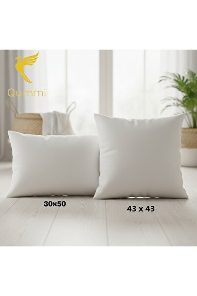 kissen بطانة داخلية للوسادة مكونة من قطعتين بسحاب، مقاس 2، 30x50 43x43