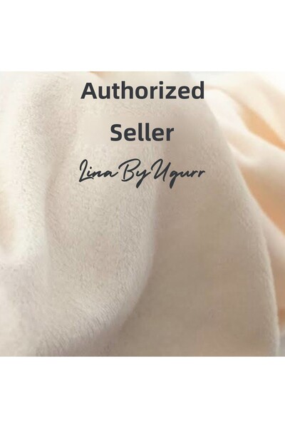 LinaByUgurr Κρεμ υψηλής ποιότητας ύφασμα φλις που δεν ραφτάει, πλάτος 180cm (...