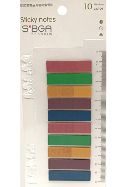 sibga tasarım Transparent Colored Postit Post-it Post It.Bookmark Bookmark Postit Sticker Note Paper 200 Sheets
