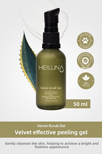 Heiluna Velvet Effect Peeling Gel 50 ml Pore Purifying Care with Green Tea & ...