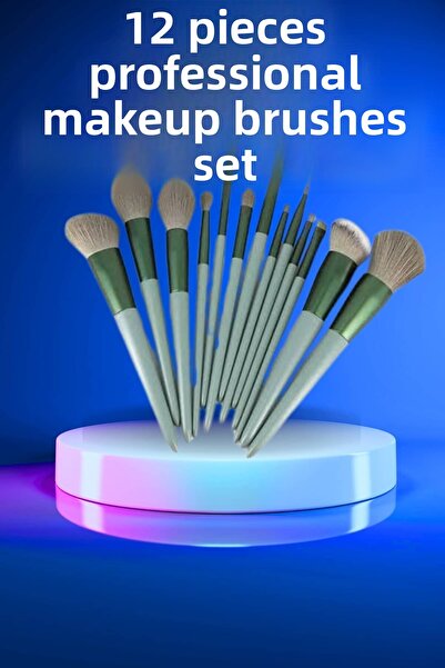 ZERO LAND Set de pensule de machiaj MTXDPN, 13 piese, pensula pentru iluminat...