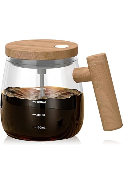 RSI Home Self Stirring Cup 400 ml Glass Self Stirring Mug