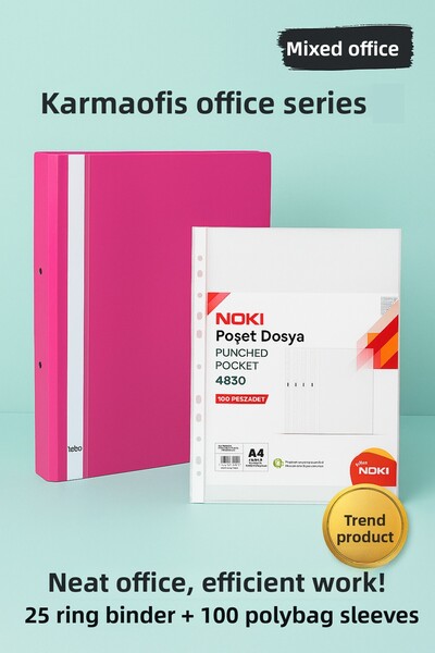 KarmaOfis Office Series – Premium Filing Set Pink