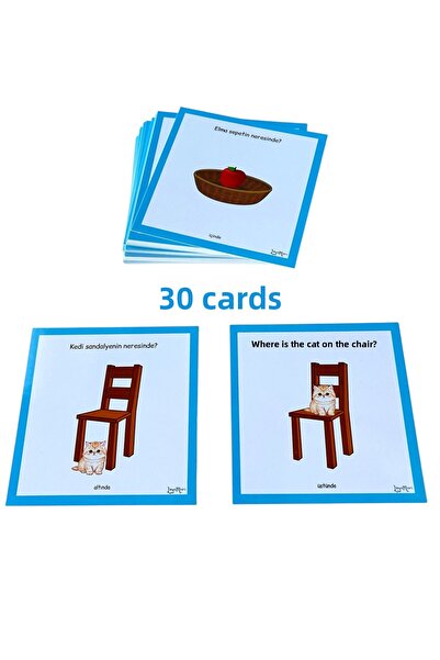 Loyameri Kidsshop بطاقات تحديد الاتجاهات والأرضيات، بطاقة تعليمية لمرحلة ما ق...