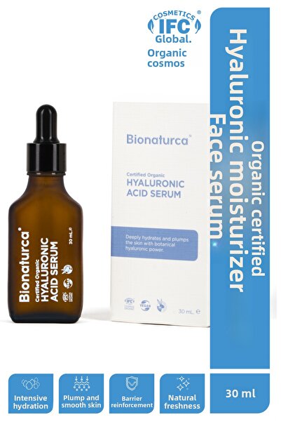 BIONATURCA Organic Certified Hyaluronic Moisturizing Facial Serum 30 ml
