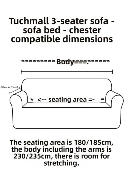 BASHTUGH TİCARET 3-seater elastic Sofa Cover Brick Pattern High Quality washable, non-slip sofa Cover