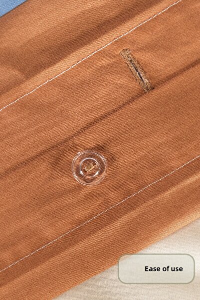 Elart Archi Duvet Cover Set Single Size 100% Cotton Ranforce Fitted Sheet (160X220 cm)