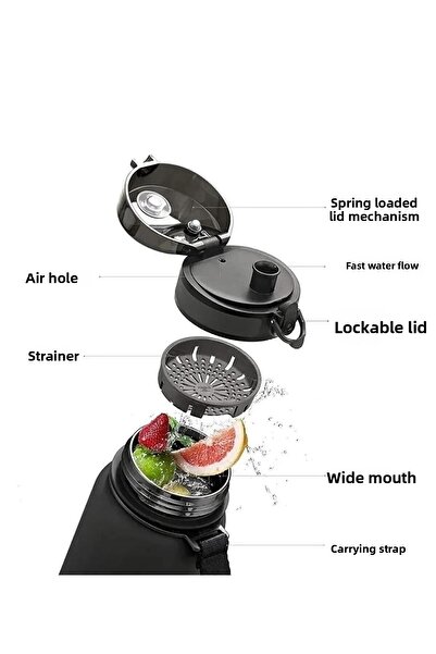 Uzspace 5061 Vitalis Tritan Flask Oak 700 Ml