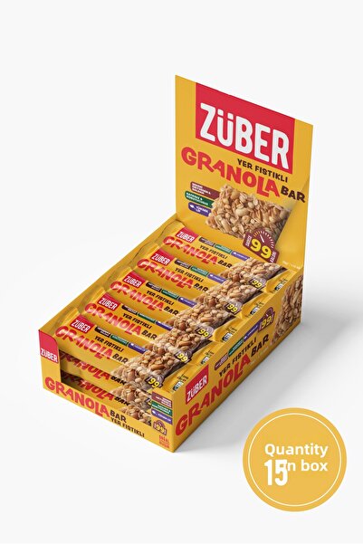 Züber 25 جرام × 15 قطعة من الجرانولا - الفول السوداني