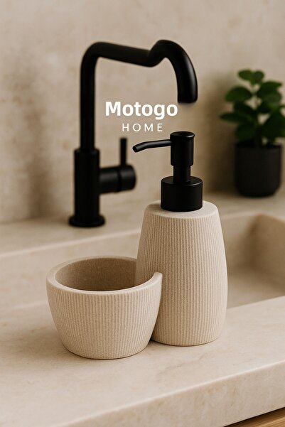 Mottogo Polyresin Textured Liquid Soap Dispenser