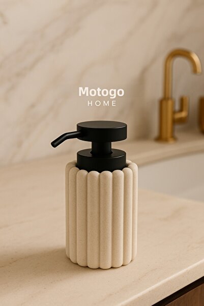Mottogo Polyresin Textured Liquid Soap Dispenser