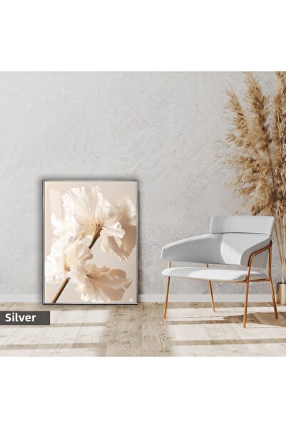 Harikabirev Hari̇kabi̇rev | Soft |   Hibiscus Flower Model | Framed Glass Tab...